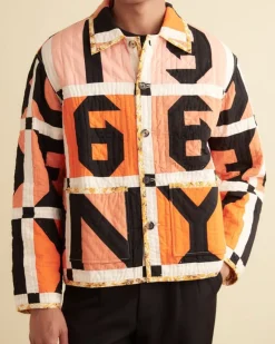 Outerwear<BODE Letter Block Quilt Jacket Orange