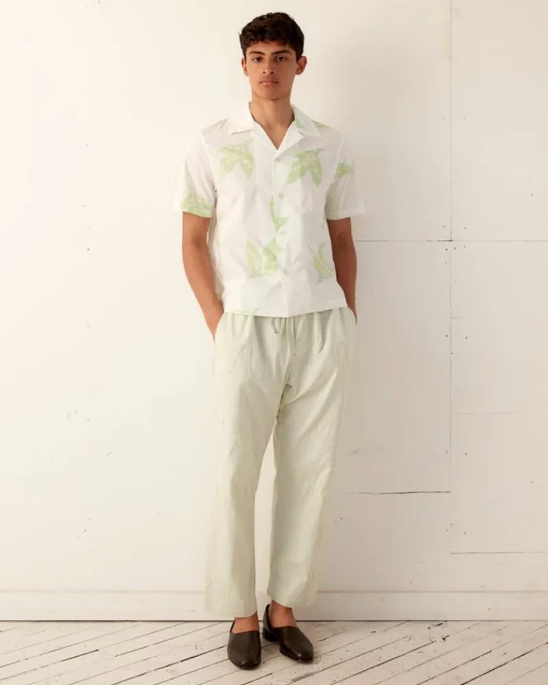 Shirts<BODE Lily Of The Valley Short Sleeve Shirt White