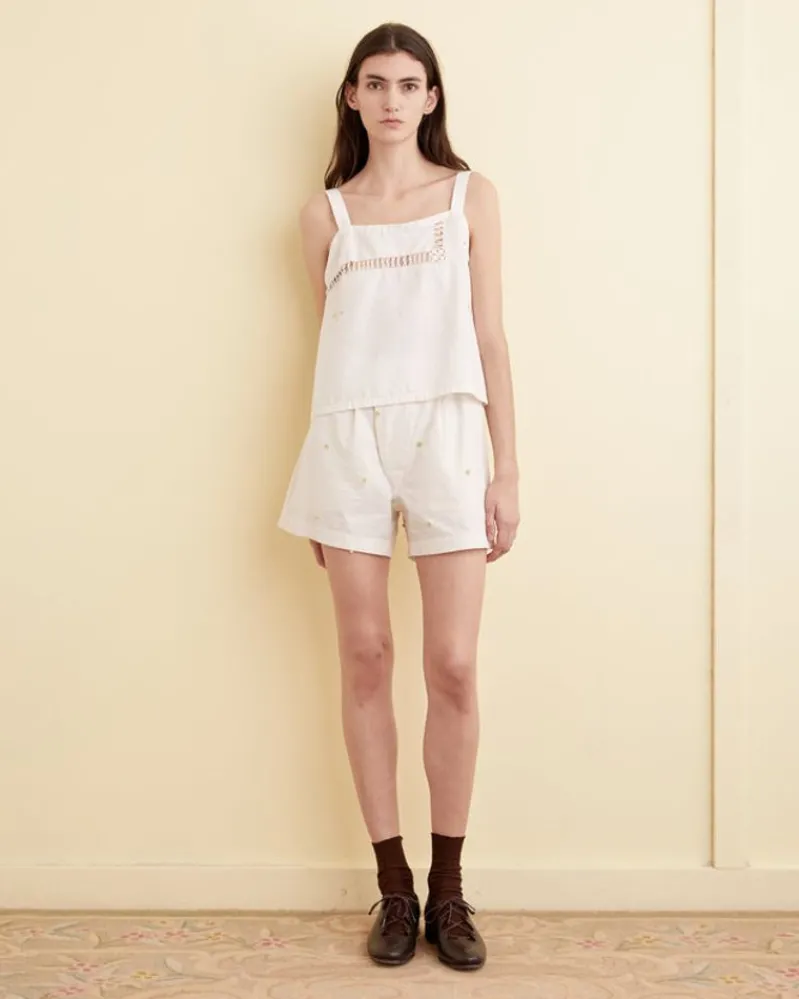 Shorts<BODE Lime Pom Pom Shorts - Xs White