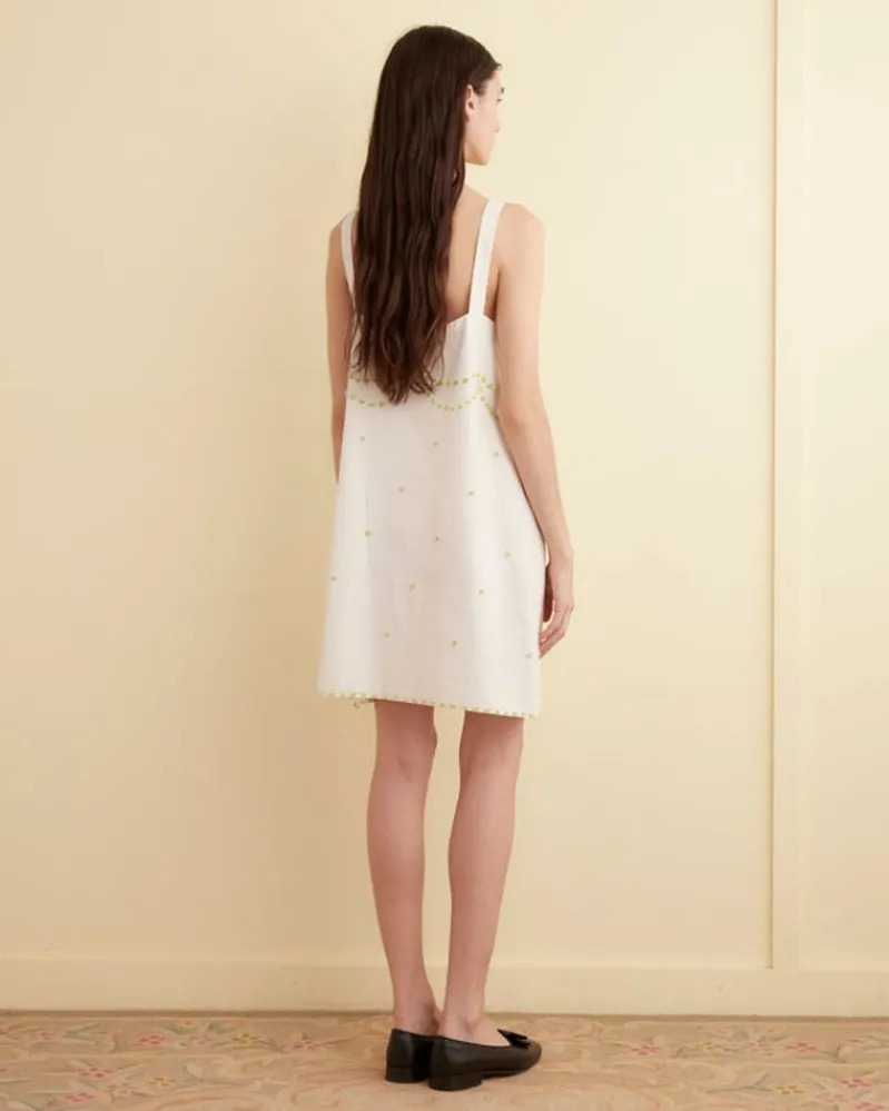Dresses<BODE Lime Tuft Dress - S Multi