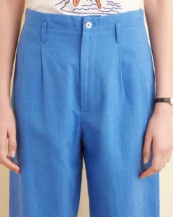 Trousers & Pants<BODE Linen Murray Trousers Indigo