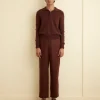 Trousers & Pants<BODE Linen Suiting Trousers - Chocolate