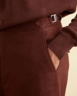 Suiting<BODE Linen Suiting Trousers - Chocolate