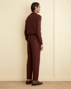 Suiting<BODE Linen Suiting Trousers - Chocolate