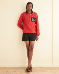 Outerwear<BODE Lucky Horseshoe Pullover Red/Black