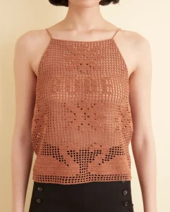 Tops<BODE Mansfield Tank Brown