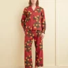 Shirts<BODE Marigold Wreath Long Sleeve Shirt Maroon