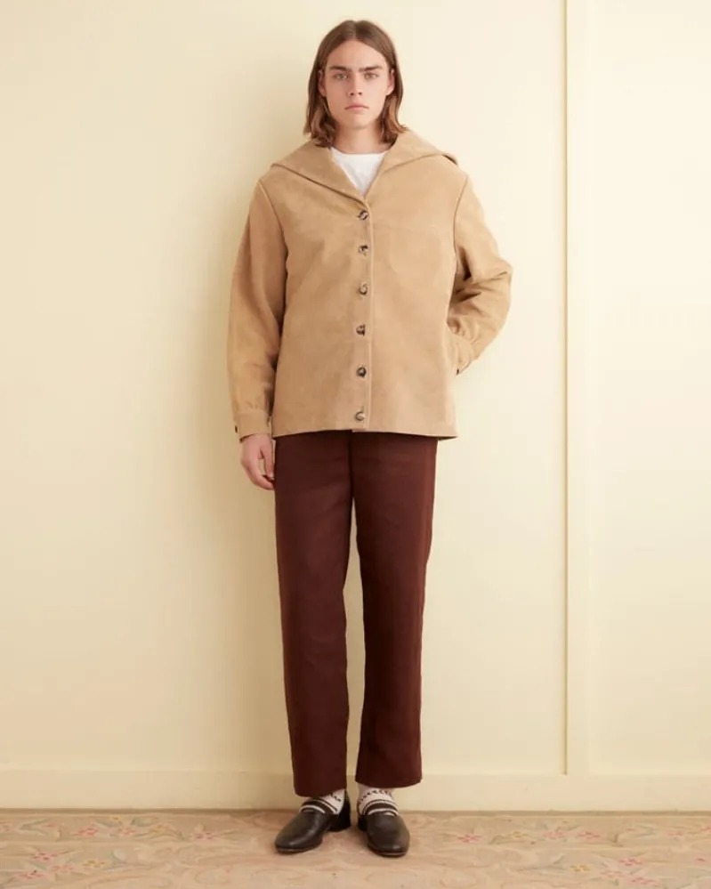 Outerwear<BODE Mariners Suede Jacket Tan
