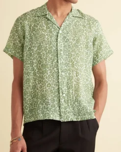Shirts<BODE Meadow Short Sleeve Shirt Green