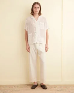 Shirts<BODE Mesh Filigree Short Sleeve Shirt