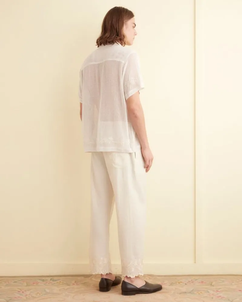 Shirts<BODE Mesh Filigree Short Sleeve Shirt