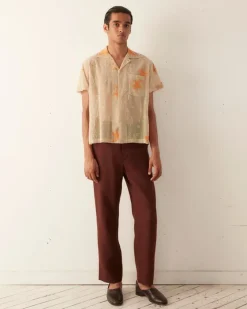 Shirts<BODE Mesh Lilium Short Sleeve Shirt
