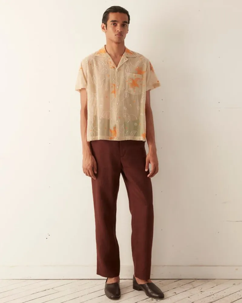 Shirts<BODE Mesh Lilium Short Sleeve Shirt