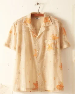 Shirts<BODE Mesh Lilium Short Sleeve Shirt