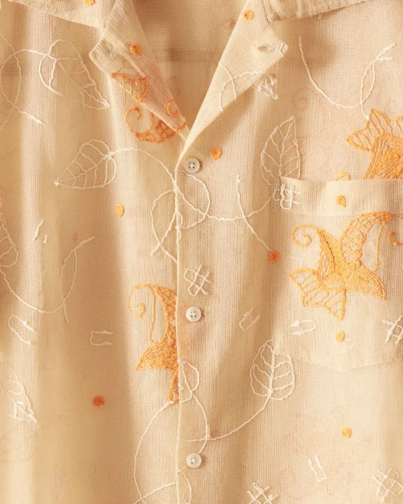 Shirts<BODE Mesh Lilium Short Sleeve Shirt