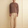 Cut & Sew<BODE Message Crewneck Brown