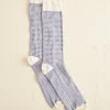Accessories<BODE Micro Check Socks Cream Blue