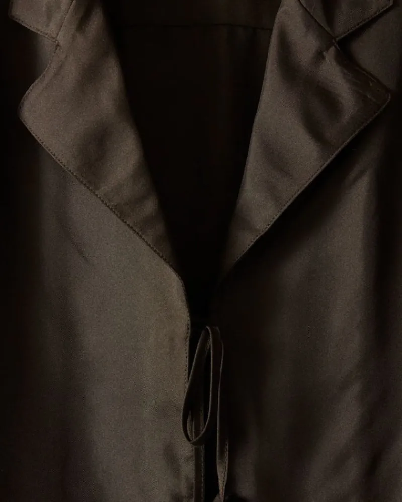 Shirts<BODE Micro Tie Long Sleeve Shirt - Black