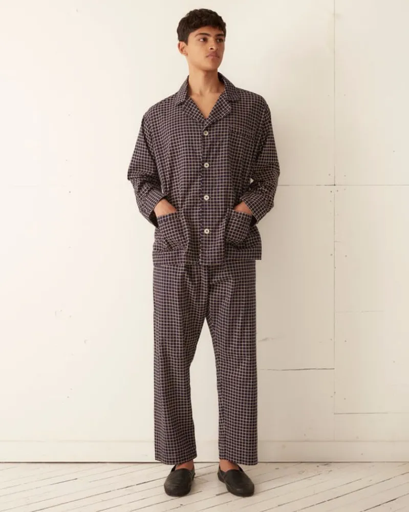 Shirts<BODE Midnight Grid Pajama Shirt