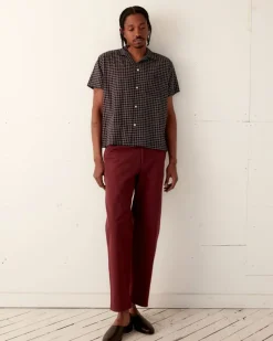 Shirts<BODE Midnight Grid Short Sleeve Shirt
