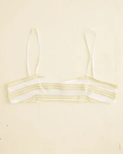 Underpinnings<BODE Morris Stripe Club Bra Green/Multi