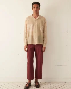 Shirts<BODE Moth Veil Long Sleeve Shirt Ivory