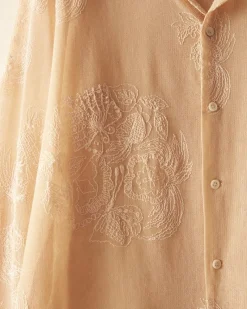Shirts<BODE Moth Veil Long Sleeve Shirt Ivory