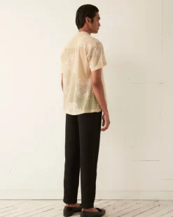 Shirts<BODE Moth Veil Short Sleeve Shirt Ivory