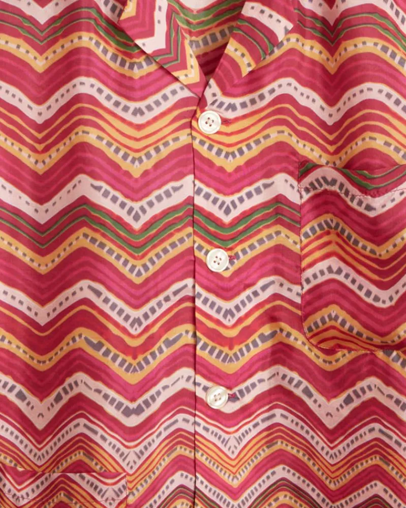 Shirts<BODE Mothra Zig-Zag Short Sleeve Shirt