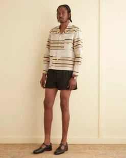 Shirts<BODE Namesake Stripe Long Sleeve Shirt Ecru/Multi