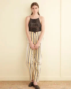 Trousers & Pants<BODE Namesake Stripe Shakey Trousers Ecru/Multi