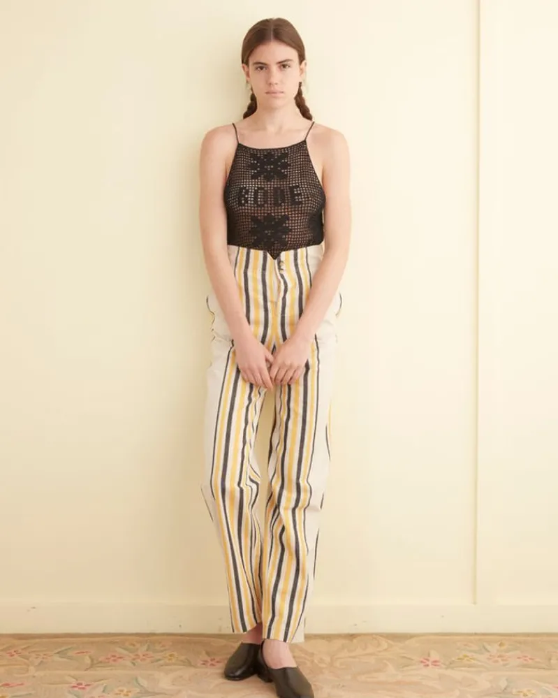 Trousers & Pants<BODE Namesake Stripe Shakey Trousers Ecru/Multi