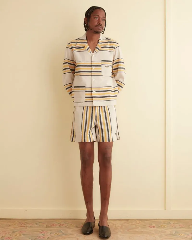 Shorts<BODE Namesake Stripe Shorts Ecru/Multi