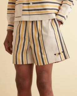 Shorts<BODE Namesake Stripe Shorts Ecru/Multi