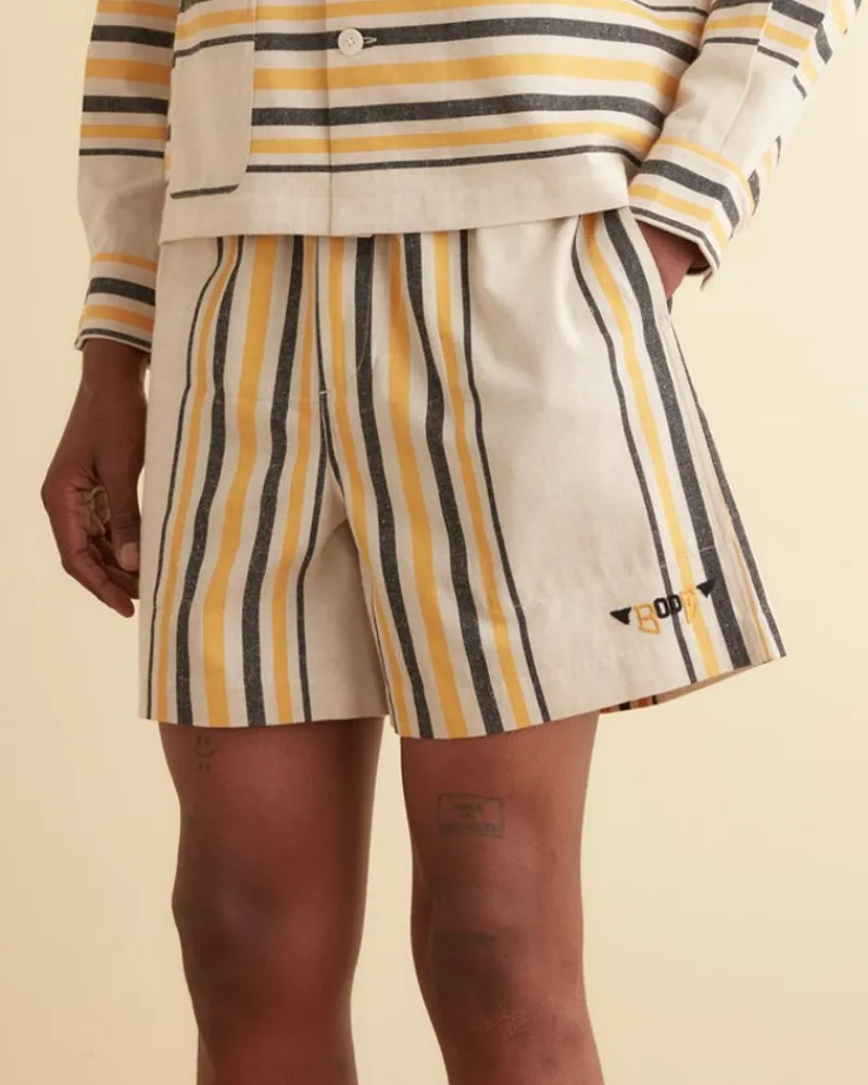 Shorts<BODE Namesake Stripe Shorts Ecru/Multi