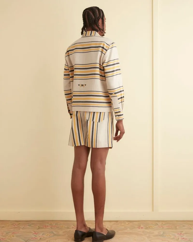 Shorts<BODE Namesake Stripe Shorts Ecru/Multi