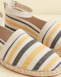 Shoes<BODE Namesake Stripe Slip-On Espadrille Ecru/Multi