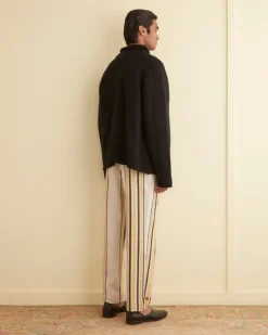 Trousers & Pants<BODE Namesake Stripe Trousers Ecru/Multi