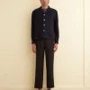 Shirts<BODE Net Long Sleeve Shirt Navy