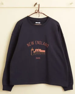 Cut & Sew<BODE New England Crewneck - Midnight