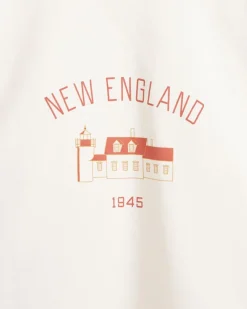 Cut & Sew<BODE New England Crewneck - White