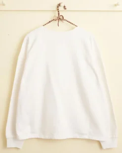 Cut & Sew<BODE New England Crewneck - White