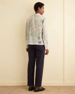 Shirts<BODE New York City Map Long Sleeve Shirt Multi
