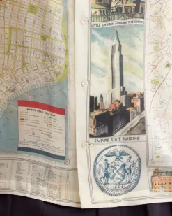 Shirts<BODE New York City Map Short Sleeve Shirt Multi