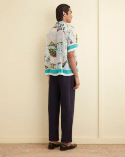 Shirts<BODE Niagara Souvenir Short Sleeve Shirt White