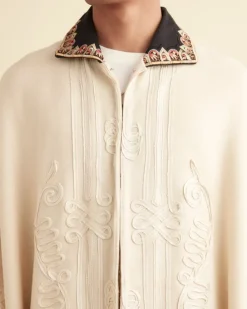 Outerwear<BODE Nobleman Shawl Coat Ecru