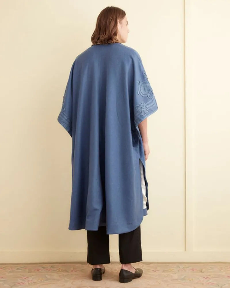 Outerwear<BODE Nobleman Shawl Coat Periwinkle