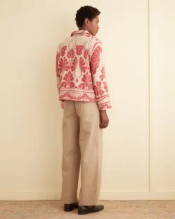 Outerwear<BODE Nouveau Monstera Overshirt Red