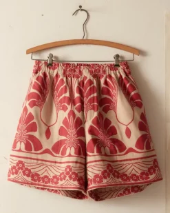 Shorts<BODE Nouveau Monstera Shorts Red