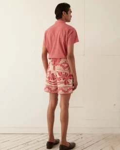 Shorts<BODE Nouveau Monstera Shorts Red